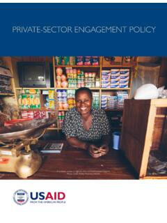 USAID Private-Sector Engagement Policy