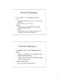 Network Topologies - Michigan Technological …
