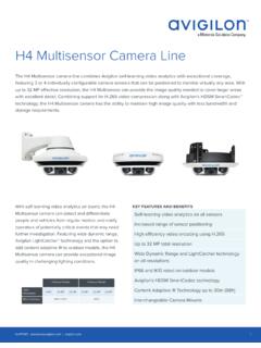 H4 Multisensor Camera Line - assets.avigilon.com