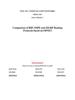 Comparison of RIP, OSPF and EIGRP Routing Protocols based ...