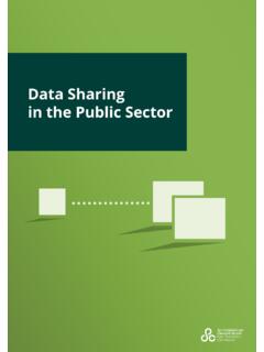 Guidance on data sharing in the public sector