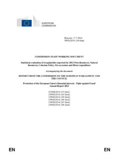 COMMISSION STAFF WORKING DOCUMENT - …