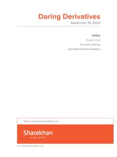 Daring Derivatives - Sharekhan
