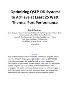 Optimizing QSFP-DD Systems to Achieve at Least 25 Watt ...