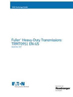 Fuller&#174; Heavy-Duty Transmissions TRMT0951 EN-US