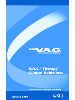 V.A.C. Therapy Clinical Guidelines