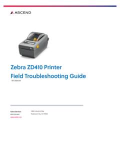 Zebra ZD410 Printer Field Troubleshooting Guide