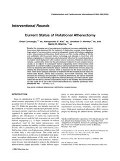 Interventional Rounds Current Status of Rotational …