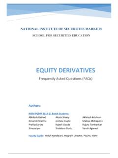 Equity Derivatives - National Institute of Securities ...