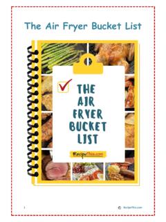 The Air Fryer Bucket List - Recipe This