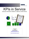 KPIs in Service - Service Performance