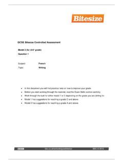 GCSE Bitesize Controlled Assessment - BBC