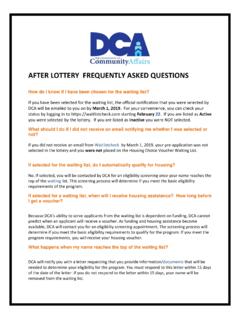 AFTER LOTTERY FREQUENTLY ASKED QUESTIONS