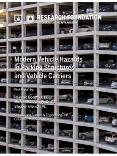 Modern vehicle fire hazards - NFPA