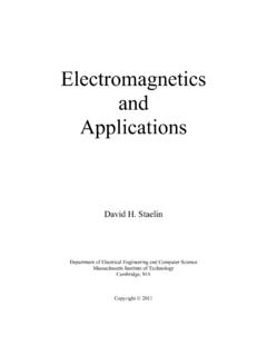 Electromagnetics and Applications - MIT OpenCourseWare