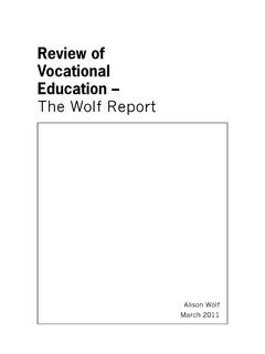 Review of Vocational Education - GOV.UK
