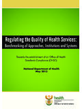 Regulating the Quality of Health Services - DNA Economics