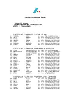 Comitato Regionale Sardo - Gestione Calendario