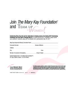Join The Mary Kay Foundation and