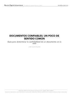 DOCUMENTOS CONFIABLES: UN POCO DE SENTIDO COM&#218;N