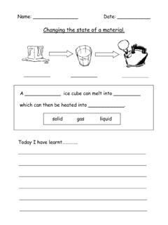 changing state worksheet - Primary Resources