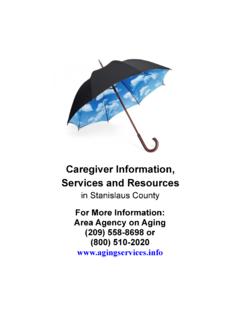 Caregiver Information, Services and Resources