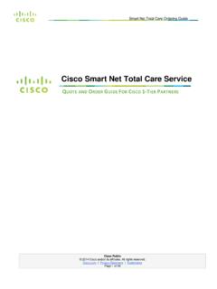 Cisco Smart Net Total Care Service - community.cisco.com