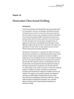 Horizontal Directional Drilling - plastic pipe