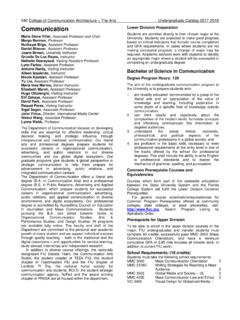 Communication Lower Division Preparation - catalog.fiu.edu