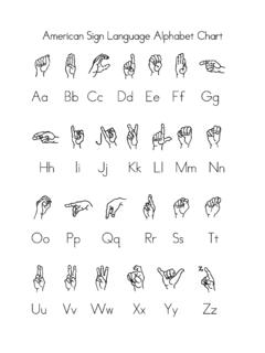 American Sign Language Alphabet Chart- AB - faupc.ca