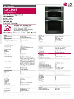 HOME APPLIANCES LG COOKING LWC3063