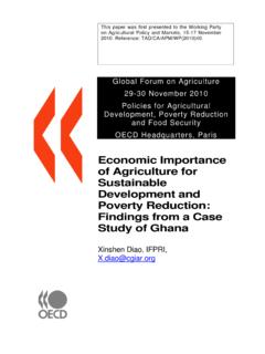Economic Importance of Agriculture for …