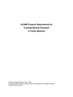 Common Program Requirements - ACGME Home