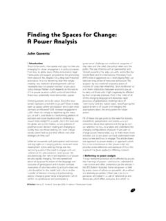 Finding the Spaces for Change: A Power Analysis