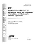 IEEE Std 450 450TM EEE Standards IEEE Standards