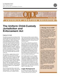The Uniform Child-Custody Jurisdiction and Enforcement Act