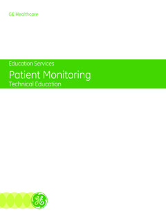 Education Services Patient Monitoring - GE Healthcare