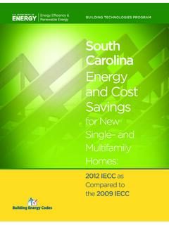 South Carolina Energy and Cost Savings for ... - Energy Codes