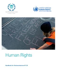 Handbook Parliamentarians - Human Rights