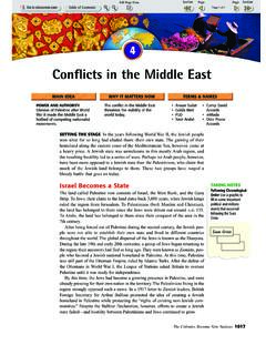 Conflicts in the Middle East - Springfield Public Schools