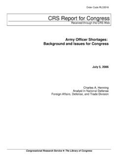 CRS Report for Congress - Federation of American Scientists