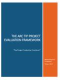 The ARC TIP Project Evaluation FrAmework