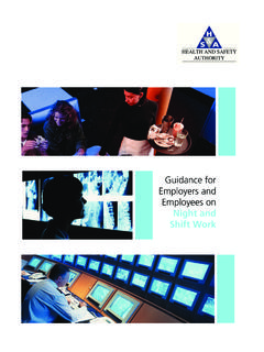 Guidance for Employers and Employees on Night and Shift …
