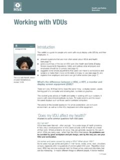 Working with VDUs - University and College Union