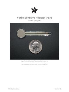 Force Sensitive Resistor (FSR) - Adafruit Industries