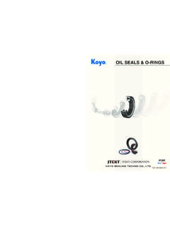OIL SEAL &amp; O-RINGS - Koyo