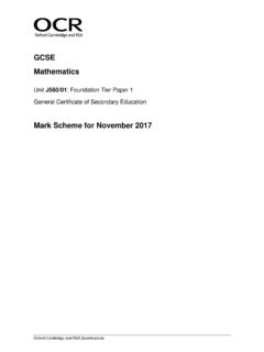 Mark scheme J560 01 Mathematics November 2017