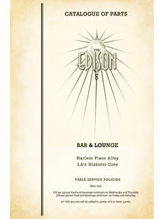 BAR &amp; LOUNGE - The Edison