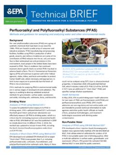 Perfluoroalkyl and Polyfluoroalkyl Substances (PFAS) Tech ...