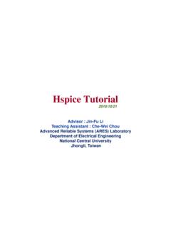 hspice tutorial.ppt [相容模式] - ee.ncu.edu.tw